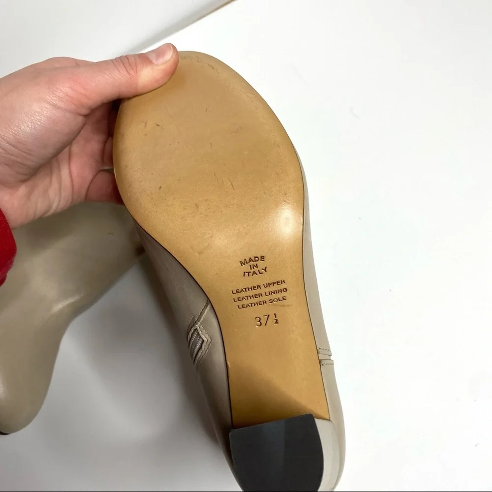 Innovare | Leather Tan Heeled Booties - Picture 5 of 9